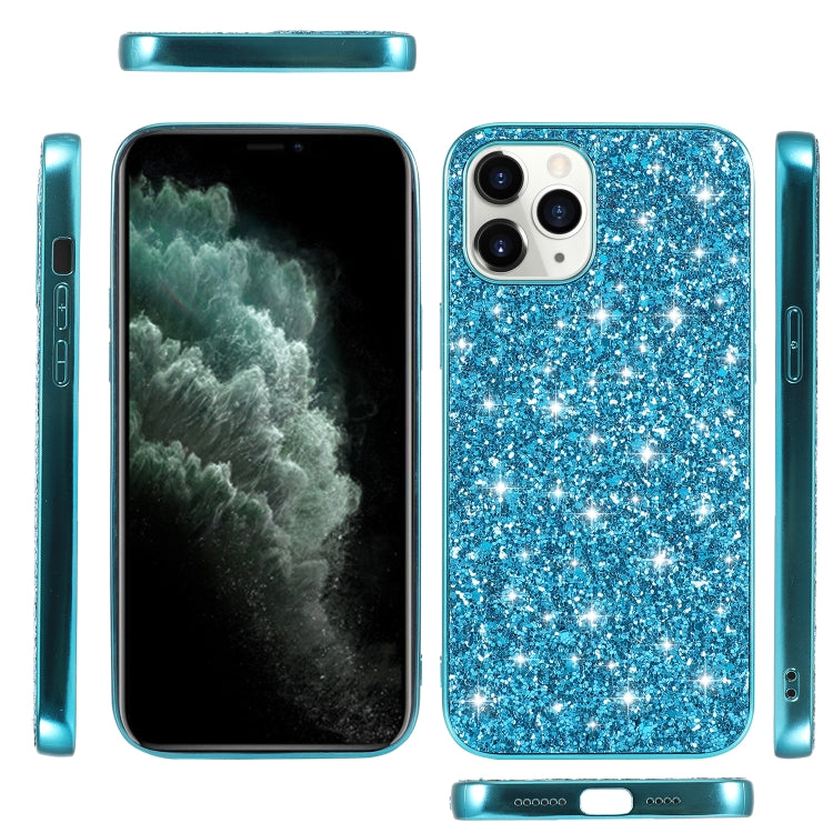 For iPhone 14 Glitter Powder TPU Phone Case (Blue) Eurekaonline
