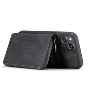 For iPhone 14 JEEHOOD Magnetic Zipper Wallet Leather Phone Case (Black) Eurekaonline