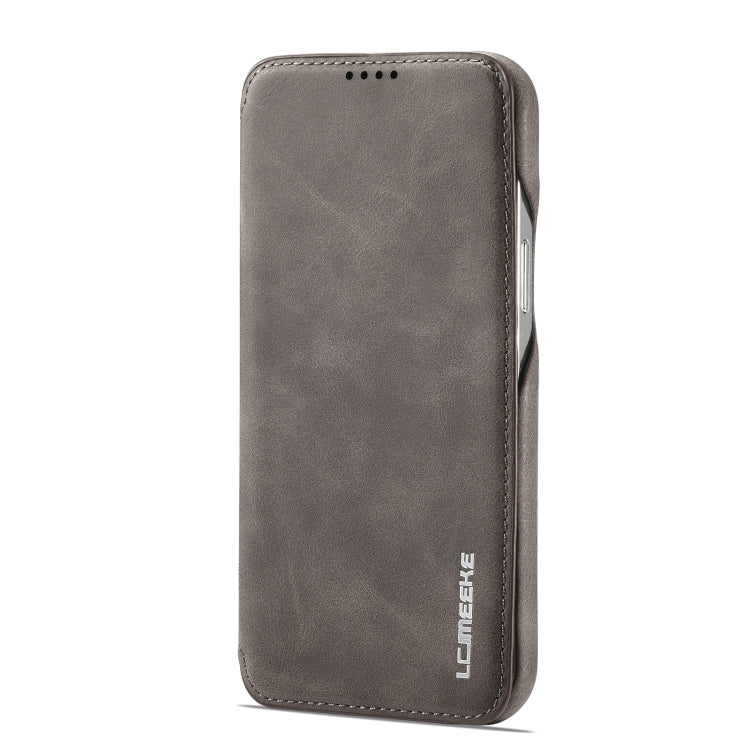 For iPhone 14 LC.IMEEKE Hon Ancient Series Flip Leather Phone Case (Coffee) Eurekaonline