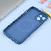 For iPhone 14 Liquid Silicone Magsafe Phone Case (Blue) Eurekaonline