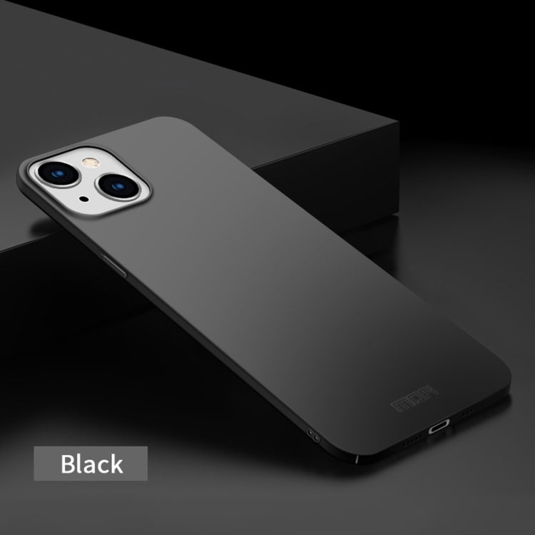 For iPhone 14 MOFI Frosted PC Ultra-thin Hard Case (Black) Eurekaonline