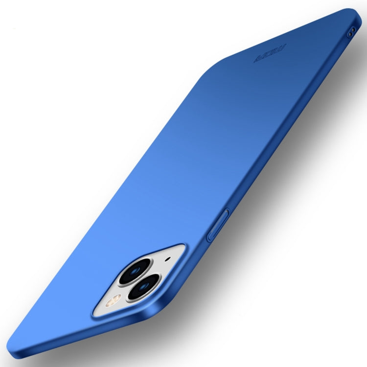 For iPhone 14 MOFI Frosted PC Ultra-thin Hard Case (Blue) Eurekaonline