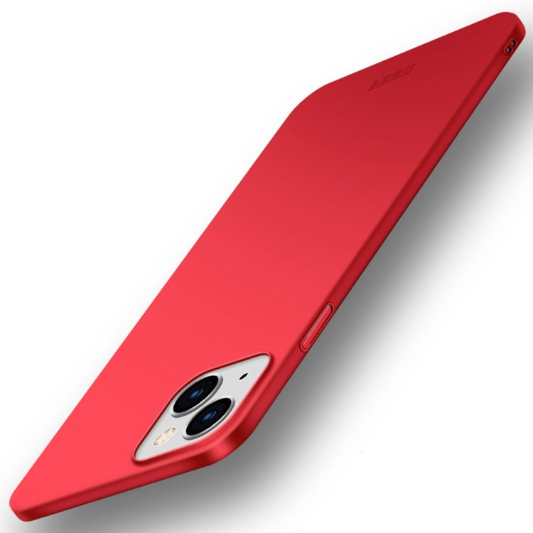 For iPhone 14 MOFI Frosted PC Ultra-thin Hard Case (Red) Eurekaonline