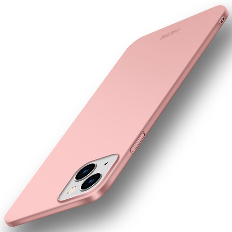 For iPhone 14 MOFI Frosted PC Ultra-thin Hard Case (Rose Gold) Eurekaonline