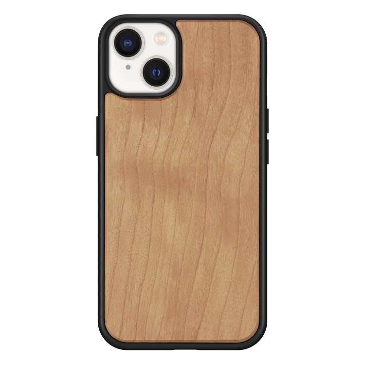 For iPhone 14 Magnetic Solid Wood Phone Case (Cherry Wood) Eurekaonline