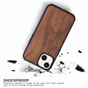 For iPhone 14 Magnetic Solid Wood Phone Case (Cherry Wood) Eurekaonline