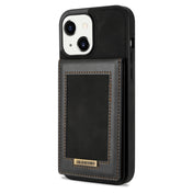 For iPhone 14 N.BEKUS Vertical Flip Card Slot RFID Phone Case (Black) Eurekaonline