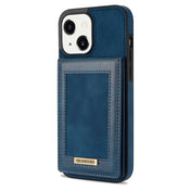 For iPhone 14 N.BEKUS Vertical Flip Card Slot RFID Phone Case (Blue) Eurekaonline