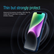 For iPhone 14 NILLKIN Texture MagSafe Camshield PC + TPU Phone Case(Black) Eurekaonline