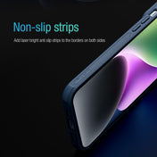 For iPhone 14 NILLKIN Texture MagSafe Camshield PC + TPU Phone Case(Blue) Eurekaonline
