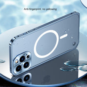 For iPhone 14 Plus Metal Frame Frosted PC Shockproof MagSafe Case (Gold) Eurekaonline