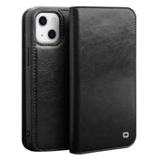 For iPhone 14 Plus QIALINO Horizontal Flip Leather Phone Case (Black) Eurekaonline
