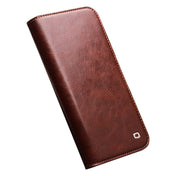 For iPhone 14 Plus QIALINO Horizontal Flip Leather Phone Case (Brown) Eurekaonline