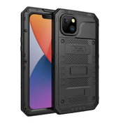 For iPhone 14 Plus Shockproof Waterproof Dustproof Metal + Silicone Phone Case(Black) Eurekaonline