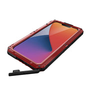 For iPhone 14 Plus Shockproof Waterproof Dustproof Metal + Silicone Phone Case(Red) Eurekaonline