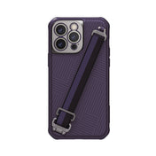 For iPhone 14 Pro Max NILLKIN MagSafe Full Coverage Phone Case with Wrist Strap(Purple) Eurekaonline
