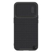 For iPhone 14 Pro Max NILLKIN Texture MagSafe Camshield PC + TPU Phone Case(Black) Eurekaonline