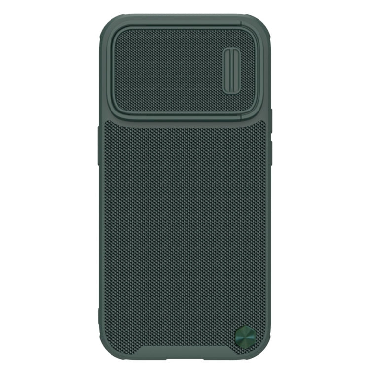 For iPhone 14 Pro Max NILLKIN Texture MagSafe Camshield PC + TPU Phone Case(Green) Eurekaonline