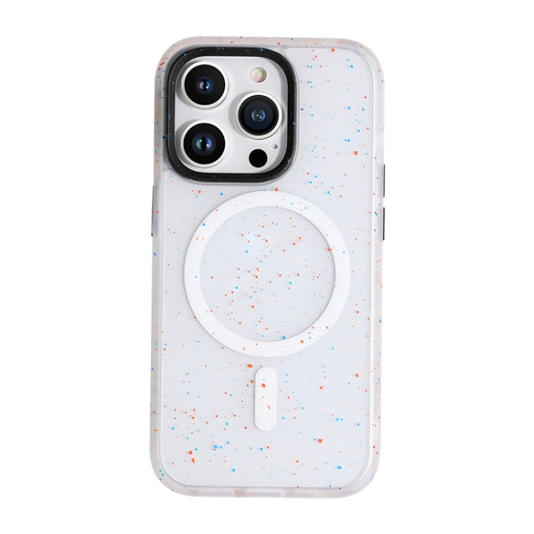 For iPhone 14 Pro Max ROCK Guard Ink Splash MagSafe Phone Case (White) Eurekaonline