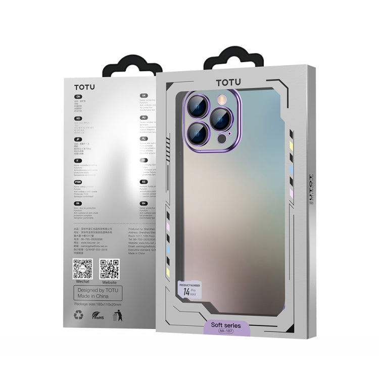 For iPhone 14 Pro TOTUDESIGN AA-155 Series Electroplating TPU Phone Case(Black) Eurekaonline