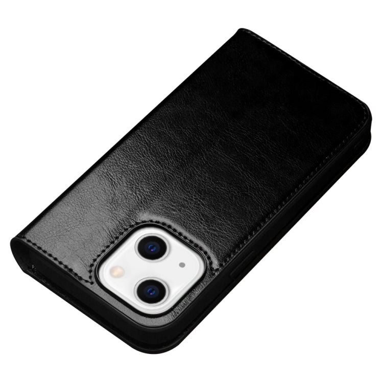 For iPhone 14 QIALINO Horizontal Flip Leather Phone Case (Black) Eurekaonline