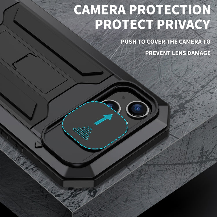 For iPhone 14 R-JUST Shockproof Waterproof Dust-proof Case (Black) Eurekaonline