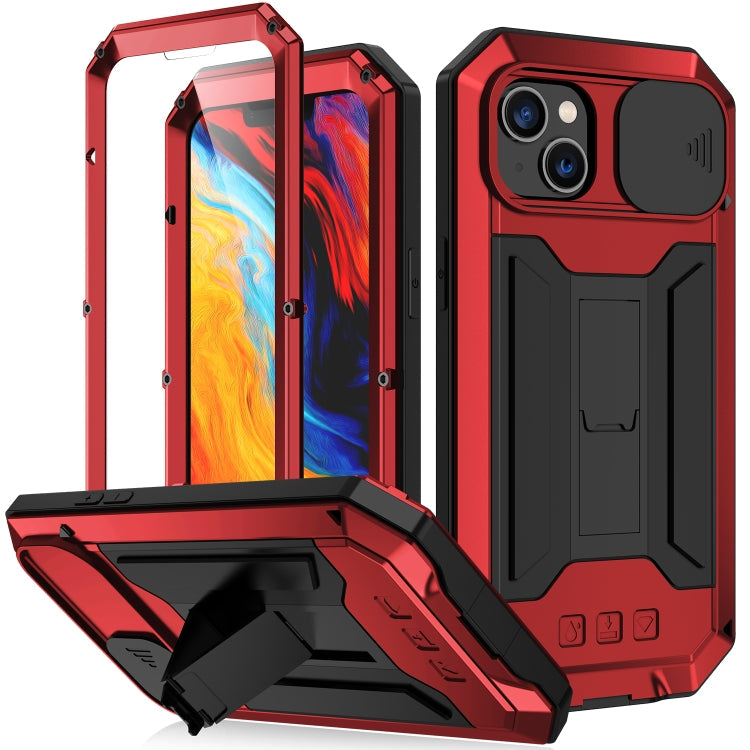 For iPhone 14 R-JUST Shockproof Waterproof Dust-proof Case (Red) Eurekaonline