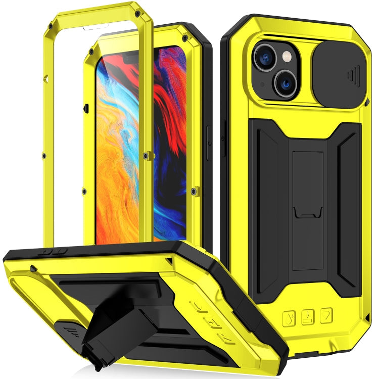 For iPhone 14 R-JUST Shockproof Waterproof Dust-proof Case (Yellow) Eurekaonline