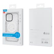 For iPhone 14 ROCK Guard Ink Splash MagSafe Phone Case (White) Eurekaonline