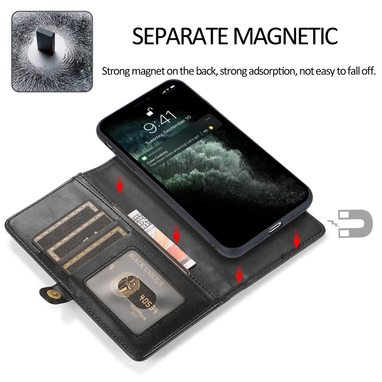 For iPhone 14 Strong Magnetic Detachable Leather Case (Black) Eurekaonline