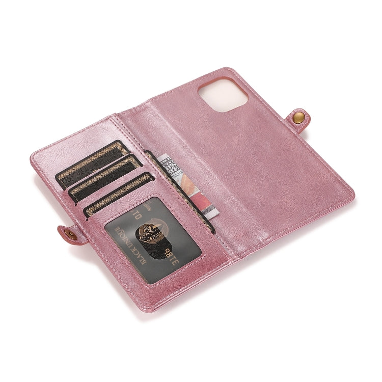 For iPhone 14 Strong Magnetic Detachable Leather Case (Rose Gold) Eurekaonline