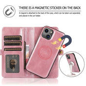 For iPhone 14 Strong Magnetic Detachable Leather Case (Rose Gold) Eurekaonline