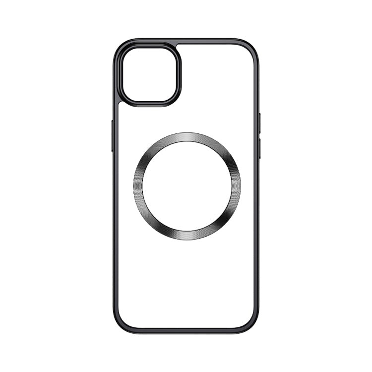 For iPhone 14 TOTUDESIGN AA-188 Crystal Series TPU+PC MagSafe Case (Black) Eurekaonline