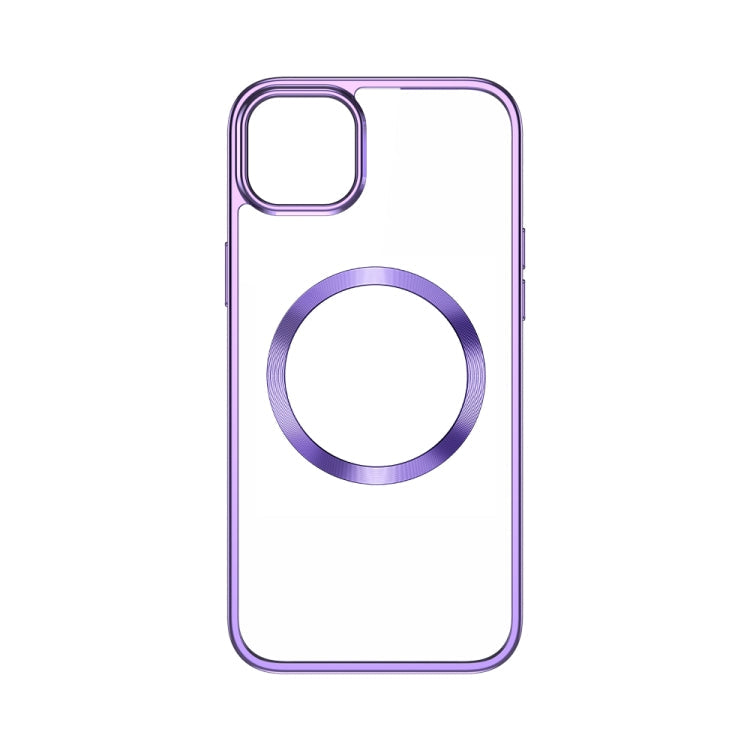 For iPhone 14 TOTUDESIGN AA-188 Crystal Series TPU+PC MagSafe Case (Purple) Eurekaonline