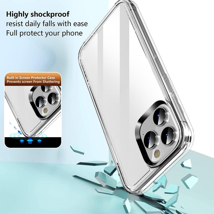 For iPhone 14 Transparent Armor Phone Case (Transparent) Eurekaonline