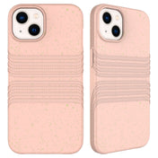 For iPhone 14 Wheat Straw Material Degradable TPU Phone Case(Pink) Eurekaonline