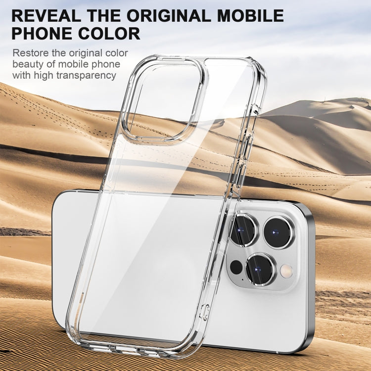 For iPhone 14 iPAKY Aurora Series Shockproof PC + TPU Protective Phone Case (Transparent Black) Eurekaonline