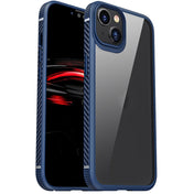 For iPhone 14 iPAKY Shockproof PC + TPU Protective Phone Case (Blue) Eurekaonline