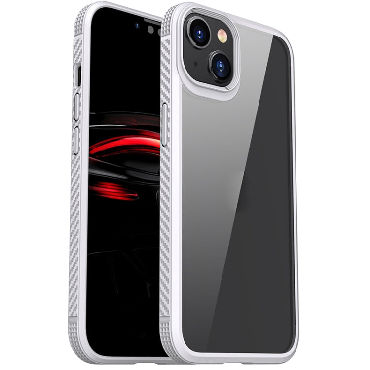 For iPhone 14 iPAKY Shockproof PC + TPU Protective Phone Case (White) Eurekaonline