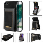 For iPhone SE 2022 / SE 2020 / 8 / 7 N.BEKUS Vertical Flip Card Slot RFID Phone Case(Black) Eurekaonline