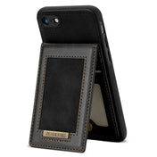 For iPhone SE 2022 / SE 2020 / 8 / 7 N.BEKUS Vertical Flip Card Slot RFID Phone Case(Black) Eurekaonline