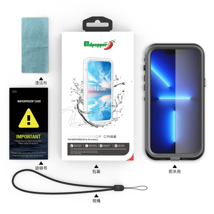 For iPhone SE 2022 / SE 2020 / 8 / 7 RedPepper MagSafe Magnetic Shockproof Waterproof Case(Black) Eurekaonline
