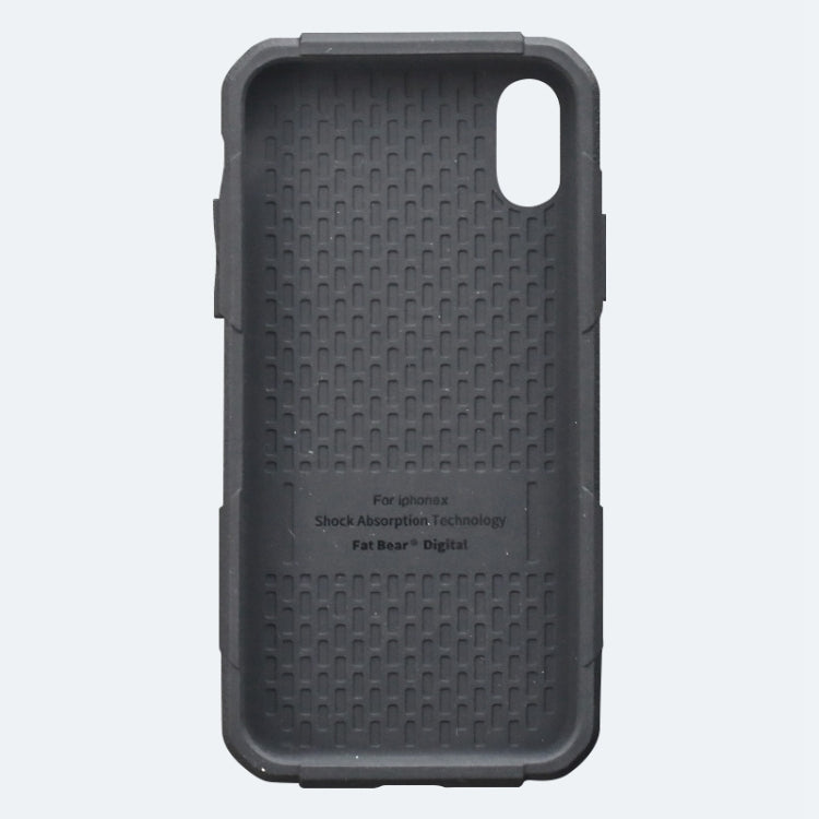 For iPhone X / XS FATBEAR Armor Shockproof Cooling Case(Black) Eurekaonline