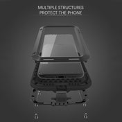 For iPhone X / XS LOVE MEI Metal Dropproof + Shockproof + Dustproof Protective Case (Black) Eurekaonline