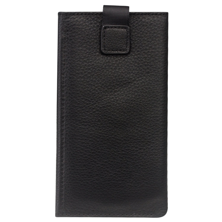  XS QIALINO Nappa Texture Top-grain Leather Horizontal Flip Wallet Case with Card Slots(Black) Eurekaonline