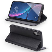 For iPhone XR QIALINO 2 in 1 Cross Texture Top-grain Leather  + PC + TPU Horizontal Flip Leather Case with Holder & Card Slots(Black) Eurekaonline