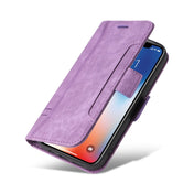 For iPhone XS Max BETOPNICE Dual-side Buckle Leather Phone Case(Purple) Eurekaonline