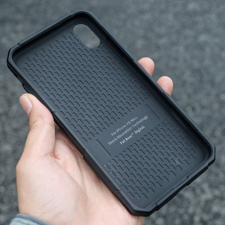 For iPhone XS Max FATBEAR Armor Shockproof Cooling Case(Black) Eurekaonline