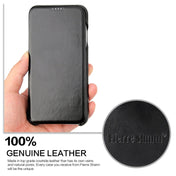 For iPhone XS Max Fierre Shann Business Magnetic Horizontal Flip Genuine Leather Case(Black) Eurekaonline