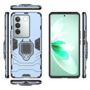 For vivo S16 Magnetic Ring Holder PC + TPU Phone Case(Navy Blue) Eurekaonline